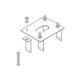 Anclaje para barreras 119-RIG006 compatible con
