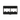 Placa modular CFFP4BL 4 puertos mini-com ABS negro