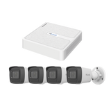 Kit de vigilancia KIPH4B/2MP 8 canales NVR 2MP 4 cámaras