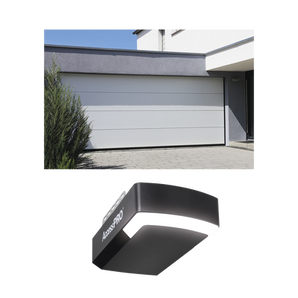 Puerta de garage KIT-GAR148 motor 1/2hp luz led batería de