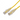Cable de Parcheo Slim UTP Cat6A de 1 m en color amarillo y diámetro reducido.