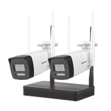 Kit ip inalámbrico NKS424W0H 4 megapíxeles 2 cámaras bala