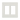 Tapa 2 espacios SC-2-SW placa de pared color blanco