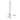 Mástil de acero A-36 de 3 m, galvanizado, 1-1/4" con herrajes para montaje a pared