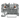 Borna de paso 2202-1201 2 conductores 2,5 mm² gris mango