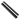 Kit de rieles posteriores PZWMC18RR 756 x 21 mm negro