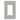 Placa de pared CW1GR gris 1 espacio compatible con