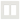 Placa de pared CW2WH 2 espacios blanca compatible con