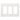Placa de pared CW3WH color blanco 3 espacios compatible
