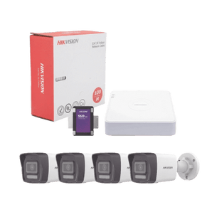 Kit de videovigilancia KIT4MP/4B/1TB 4 cámaras 4 canales 1