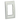 Marco de placa frontal CBEIWY color blanco mate dimensiones