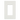 Placa de pared CW1WH 1 espacio color blanco compatible con