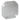 Tapa octagonal ciega HUB-722 4 in gris acero galvanizado