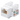 Módulo jack LP-KJ-601-WH Cat6 1 puerto color blanco alto