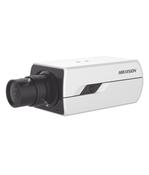 Camara Box IP 4 Megapixel / Serie PRO / DarkFighter / PoE / 12 Vcc o 24 VCA / WDR 120 dB / Onvif / RS-485 / BLC / Entrada y Salida de Audio y Alarmas (No Incluye Lente) / Micro SD