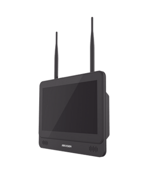 NVR 4 Megapixel / Pantalla LCD 11.6 / 4 canales IP / 1 Bahía de Disco Duro / 2 Antenas Wi-Fi / Salida de Vídeo Full HD