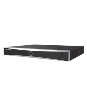 NVR 12 Megapixel (4K) / 16 canales IP / AcuSense (Evita Falsas Alarmas) / Reconocimiento Facial / 2 Bahías de Disco Duro / HDMI en 4K / Sin Puertos PoE+ / Alarmas I/O