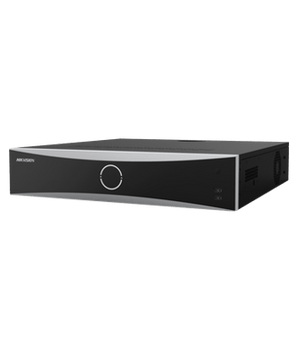 NVR 12 Megapixel (4K) / 32 Canales IP / Reconocimiento Facial / AcuSense (Evita Falsas Alarmas) / 8 Bahías de Disco Duro / 2 HDMI en 4K / Alarmas I/O